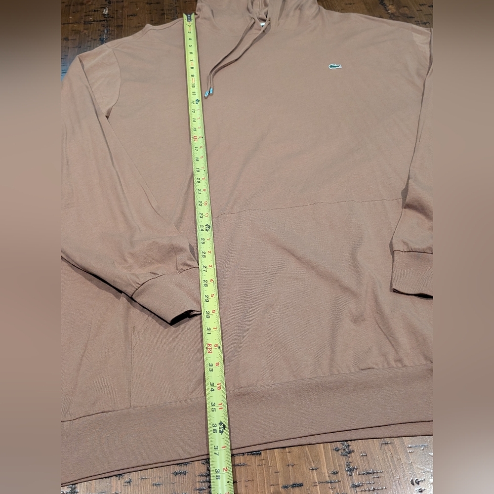 NWT- Lacoste 4XLT Khaki Hoodie Shirt - Picture 11 of 13